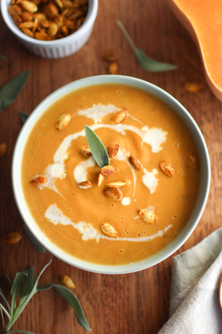 Creamy Roasted Butternut Squash Bisque Simple Squash Soup Sprig & Spoon