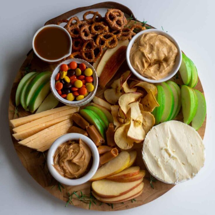 Image for Sweet and Savory Caramel Apple Charcuterie Board ⋆ DelMarValicious Dishes