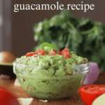 Guacamole pinterest graphic.