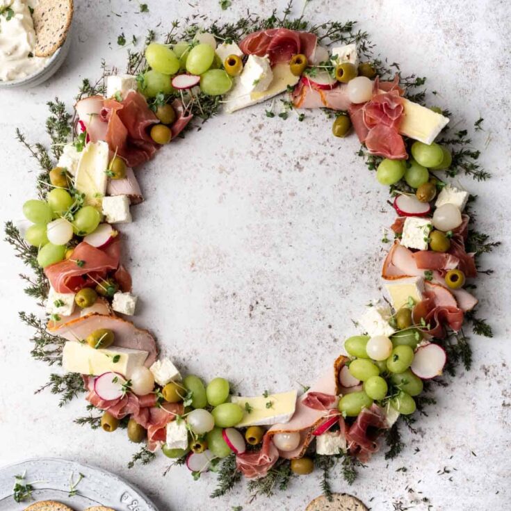 Image for Christmas Charcuterie board - Wreath