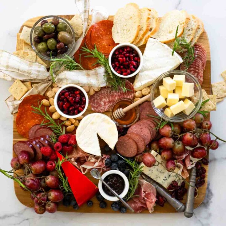 Image for Easy Charcuterie Board with Pomegranate for the Holidays