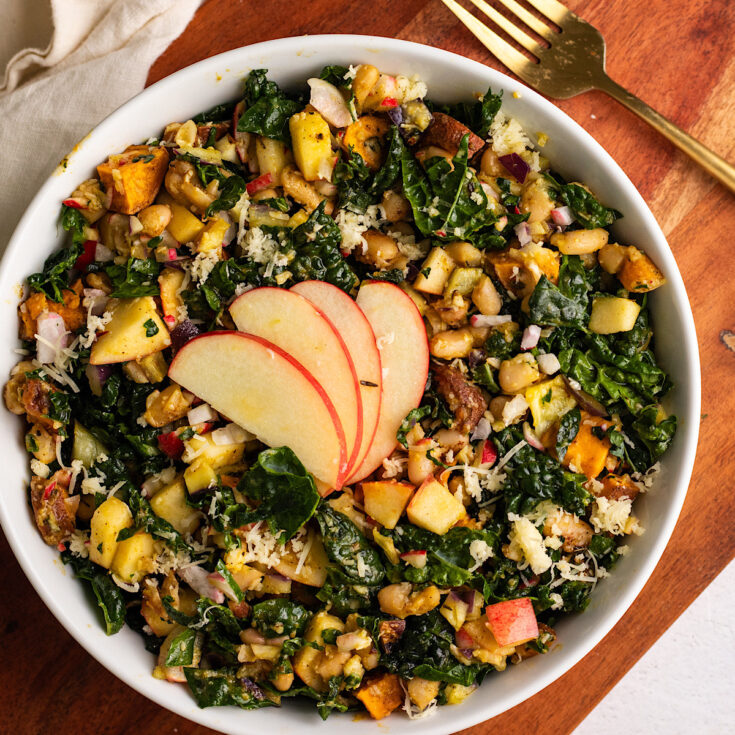 Image for Fall Chopped Kale Salad with Pumpkin Vinaigrette