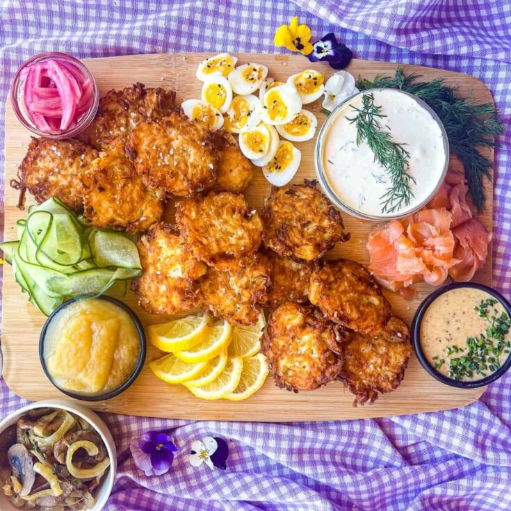 Image for Build Your Own Latke Charcuterie Board (easy & beautiful!)